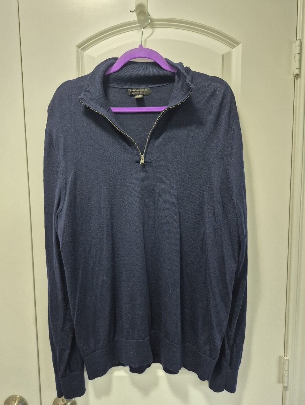 Banana Republic Men's Pullover, XL, Navy Blue